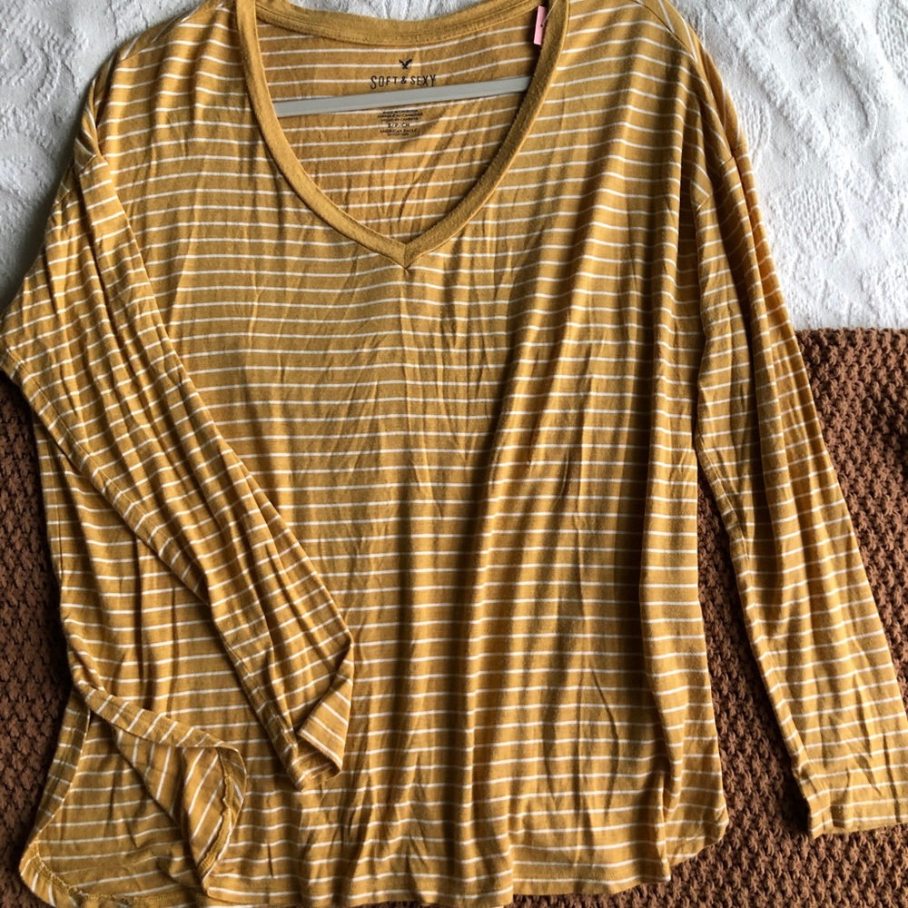 American Eagle striped long sleeve